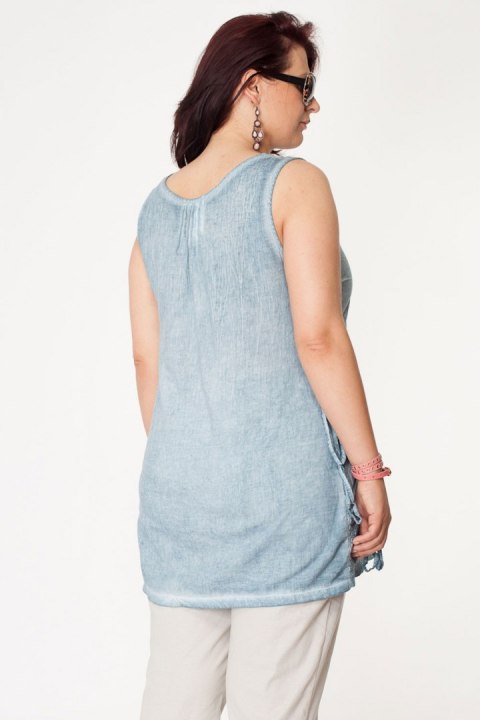 TUNIK błękitna NA UPAŁY r 46/48