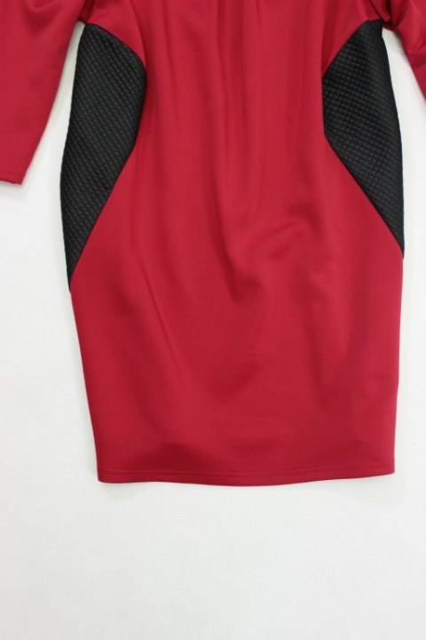 TUNIKA BLUZKA czerń czerwień efektowna 50 PANIXL