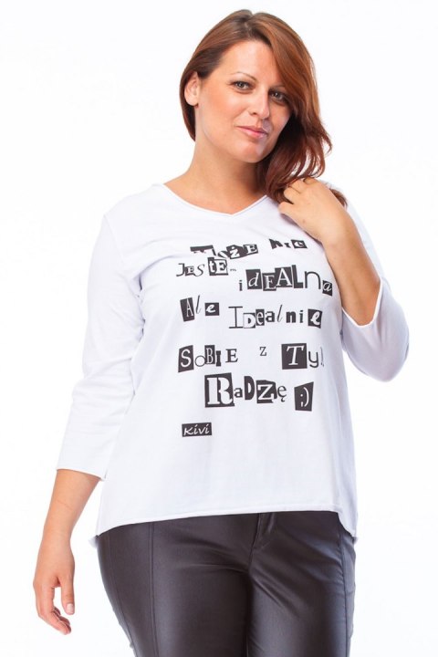 TUNIKA Bluzka VINTAGE WIOSNA motto 44/46 PanniXL