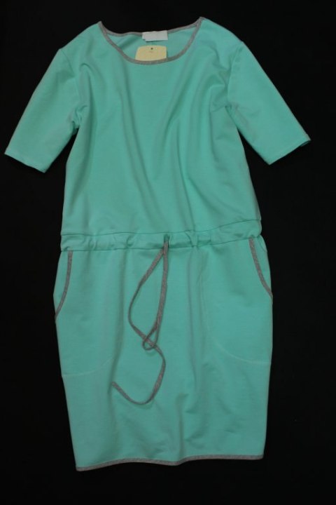 TUNIKA SUKIENKA MIĘTA LATO 44/46 PaniXL