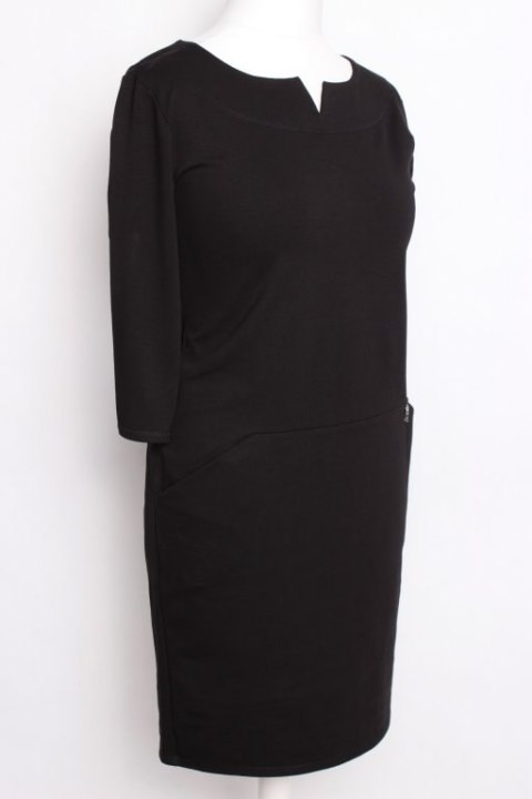 TUNIKA SUKIENKA wyszczupla czerń 42 PaniXL