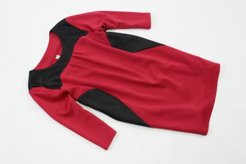 TUNIKA czerń czerwień efekt wstawki 48/50 PaniXL