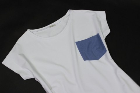 TUNIKO SUKIENKA BIEL BŁĘKIT dziewczęca 42/44/46