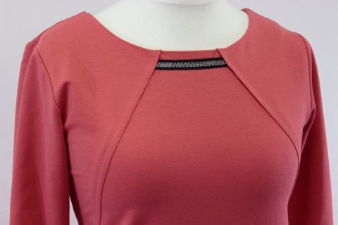 TUNIKO SUKIENKA koralowa WIOSNA r 40/42 new
