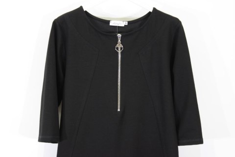 TUNIKa SUKIENKA CZERŃ SUWAK 40/42 PaniXL