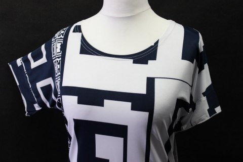 Tunika SUPER FASONKIMONO granat biel 48 PaniXL