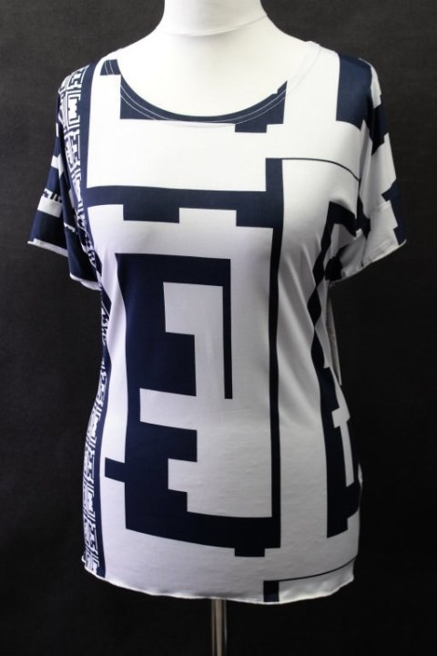 Tunika SUPER FASONKIMONO granat biel 48 PaniXL