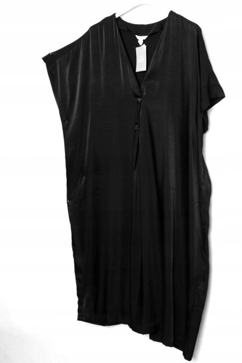 H&M sukienka ATŁASOWA czerń 50/52/54