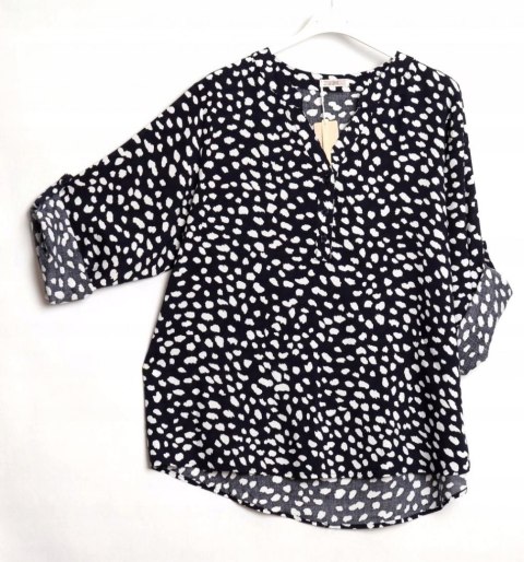 KOSZULOWA bluzka WISKOZA wzory r 44/46