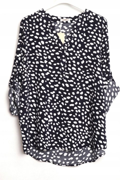 KOSZULOWA bluzka WISKOZA wzory r 44/46