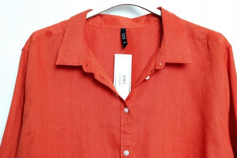 KappAhl koszula LEN ceglasta 3XL 54/56/58