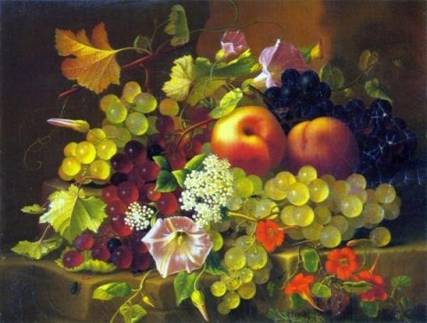 Malowanie po numerach Owoce, kwiaty 40 x 50 5652