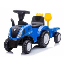 Jeździk traktor z przyczepą new holland niebieski SUN BABY