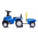 Jeździk traktor z przyczepą new holland niebieski SUN BABY