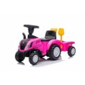 Jeździk traktor z przyczepą new holland różowy SUN BABY