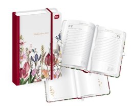 Kalendarz książkowy A5 384 mat+UV Flowers Interdruk