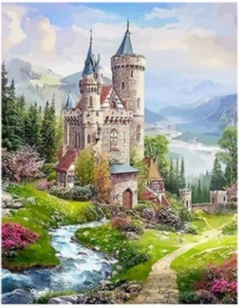 Malowanie po numerach Bajkowy zamek 40x50cm 1006438