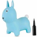 Skoczek gumowy królik - niebieski SUN BABY