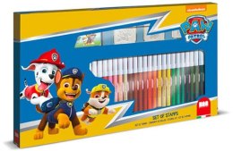 Pieczątki Psi Patrol PAW PATROL + pisaki 36 szt 57903 Multiprint