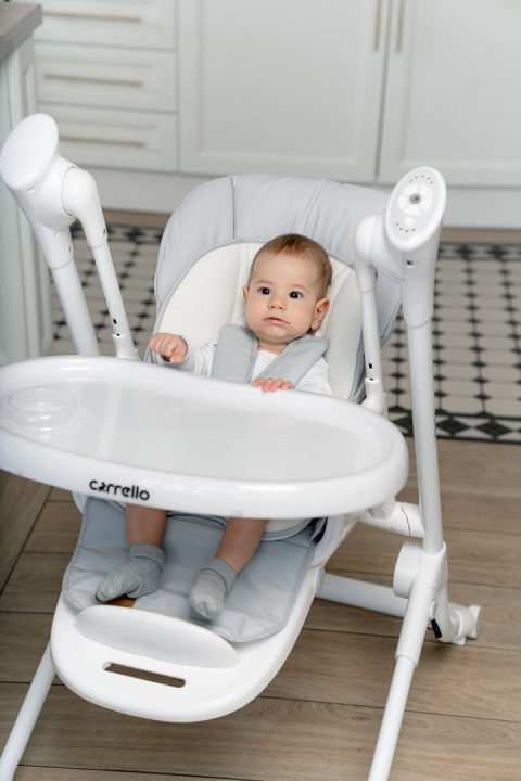 Triumph Carrello krzesełko do karmienia, elektryczny bujaczek, kołyska - Cloud Grey