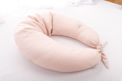 MATEX Poduszka pozycjonująca RELAX lniana dł. 190cm [TB0448 09] j. róż* WYPRZEDAŻ