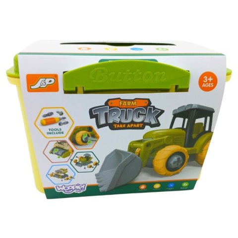 WOOPIE Farma Zestaw Konstrukcyjny do Skręcenia Kombajn Stajnia Figurki + Konik