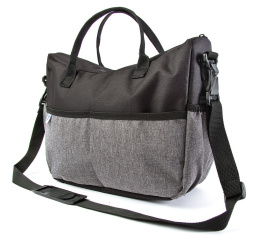 DeLuxe TORBA PIELĘGNACYJNA do wózka caretero black/grey