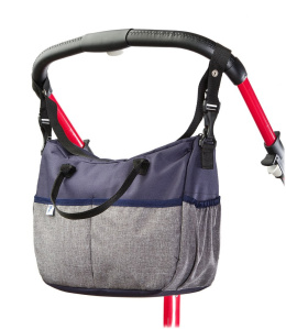 DeLuxe TORBA PIELĘGNACYJNA do wózka caretero navy/grey