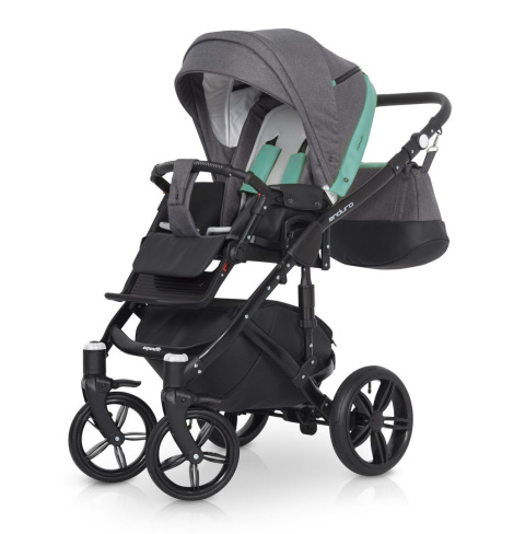 ENDURO Expander 3w1 wózek wielofunkcyjny + Fotelik KITE 0-13kg malachit