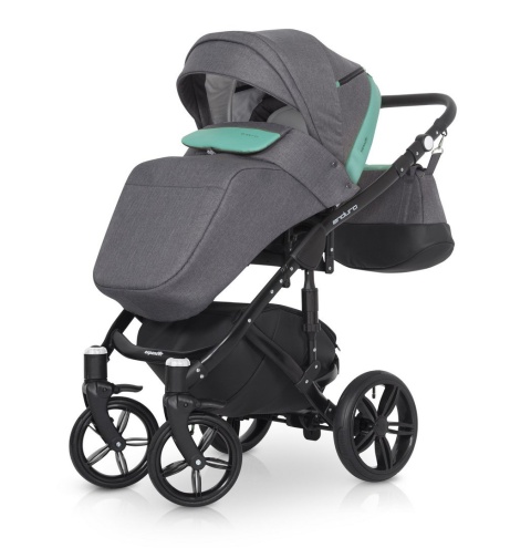 ENDURO Expander 3w1 wózek wielofunkcyjny + Fotelik KITE 0-13kg malachit