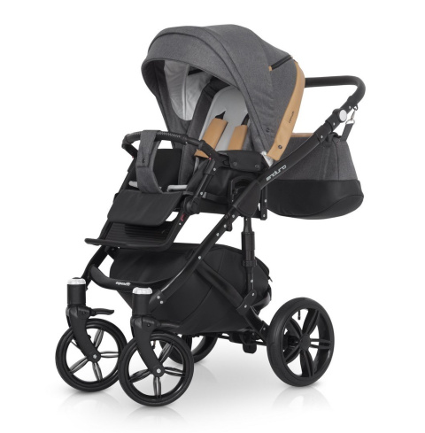 ENDURO Expander 3w1 wózek wielofunkcyjny + Fotelik KITE 0-13kg caramel