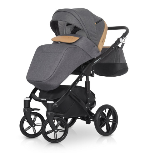 ENDURO Expander 3w1 wózek wielofunkcyjny + Fotelik KITE 0-13kg caramel