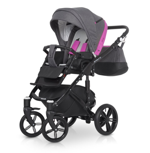 ENDURO Expander 4w1 wózek wielofunkcyjny + Fotelik i Baza IsoFix magenta