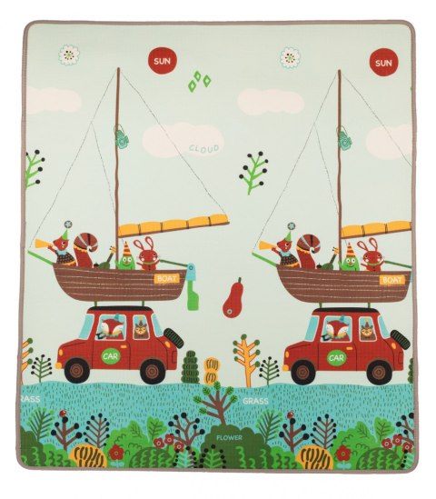 Mata piankowa Play Maxi 200x180 Travelling/Animals