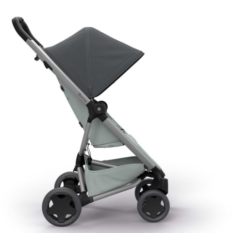 ZAPP FLEX PLUS 2w1 Quinny gondola LUX wózek głęboko-spacerowy graphite on grey + gondola grey on grey