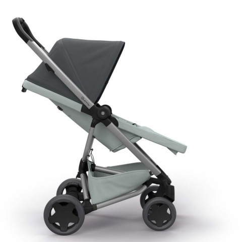 ZAPP FLEX PLUS 2w1 Quinny gondola LUX wózek głęboko-spacerowy graphite on grey + gondola grey on grey