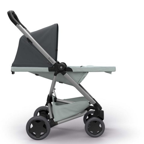 ZAPP FLEX PLUS 2w1 Quinny gondola LUX wózek głęboko-spacerowy graphite on grey + gondola grey on grey