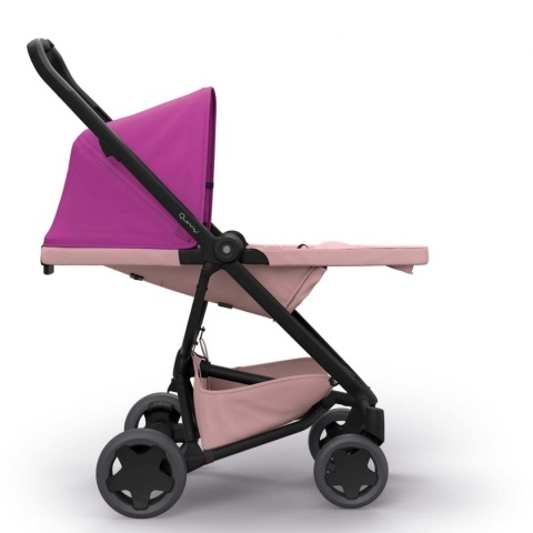 ZAPP FLEX PLUS 2w1 Quinny gondola LUX wózek głęboko-spacerowy pink on blush + blush on graphite