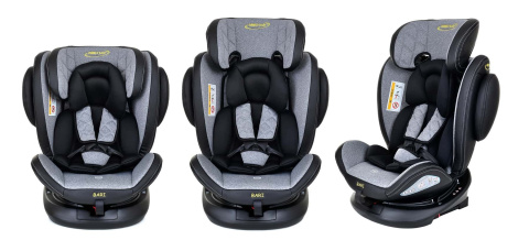BARI Summer Baby 0-36kg fotelik obrotowy 360° - Black
