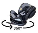 BARI Summer Baby 0-36kg fotelik obrotowy 360° - Black