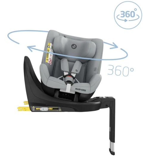 Mica Eco i-Size Maxi-Cosi 0-18 kg 61-105 cm obrotowy 360° fotelik samochodowy - Authentic Grey