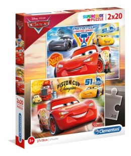 Clementoni Puzzle 2x20el Cars 3 07027 p6, cena za 1szt.