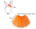Kostium strój karnawałowy króliczek spódniczka tiulowa opaska marchewka
