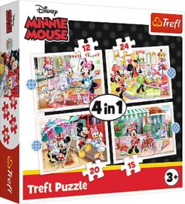 Puzzle 4w1 Minnie z przyjaciółmi 34355 TREFL p8