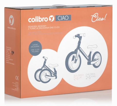 Colibro TREMIX CIAO składany rowerek biegowy - Milky White
