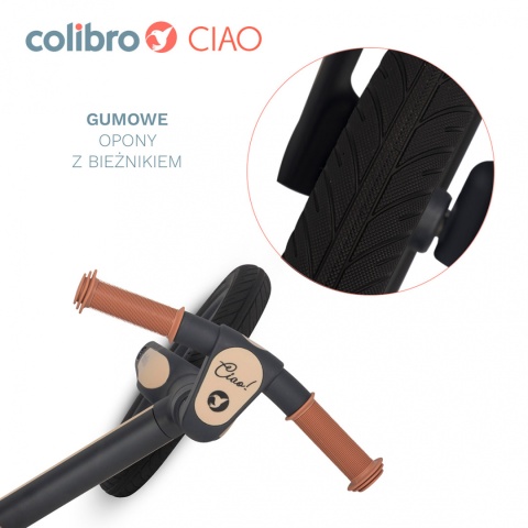 Colibro TREMIX CIAO składany rowerek biegowy - Milky White