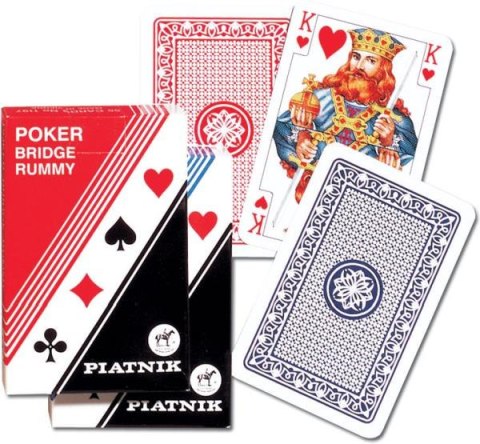 Karty pojedyncze "Poker - Brydż" Piatnik