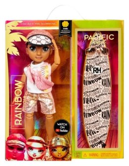 MGA Lalka Rainbow High Pacific Coast Fashion Doll chłopiec Finn Rosado p3 581888