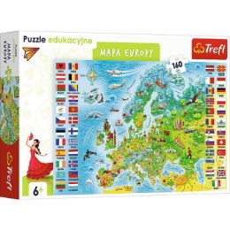Puzzle 160el edukacyjne Mapa Europy 15558 Trefl p6