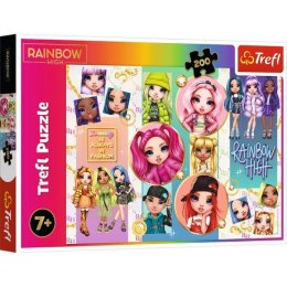 Puzzle 200el Przyjaźń Rainbow / MGA Rainbow High 13289 Trefl